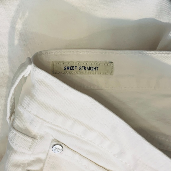 Sold! Lucky Brand WHITE STRETCH JEANS, STRAIGHT - Picture 5 of 5